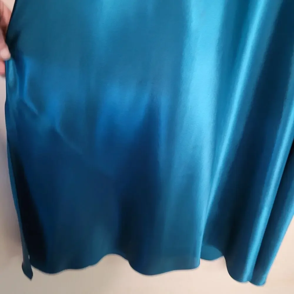 Thalia 2XL Blue Green Nightgown - Cozy & Chic Sleepwear - Picture 11 of 14